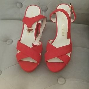 Anne Klein red heels,  coach for exposure